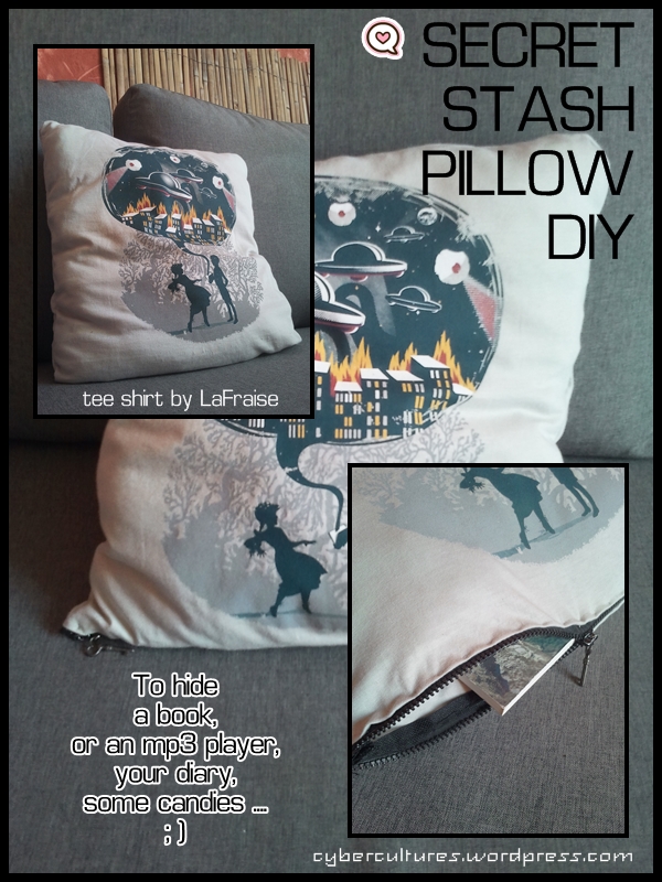 Secret Stash Pillow DIY - cybercultures.wordpress.com